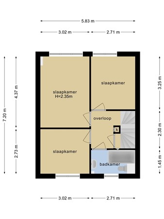Plattegrond - Eemstraat 14, 6413 WG Heerlen - 1e verdieping.jpg